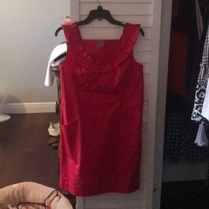 red ann taylor summer cotton dress